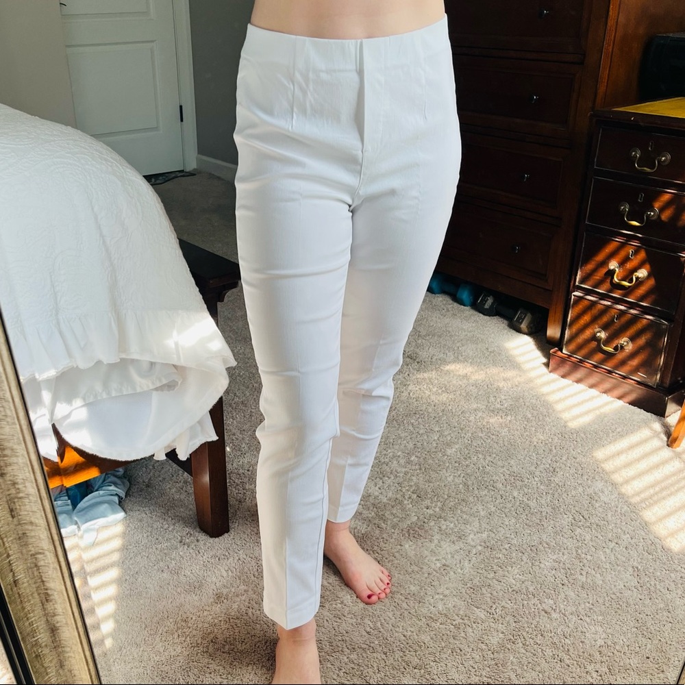 NWT Lior white Sasha ankle pants size 8 - Picture 5 of 7